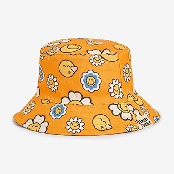Orange Smileyworld Bucket Hat (3-12yrs)