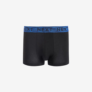 Black Marl Bright Waistband Hipster Boxers 4 Pack
