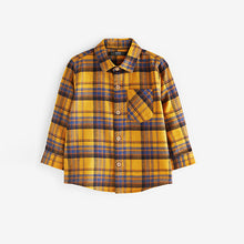 Load image into Gallery viewer, Yellow Long Sleeve Check Shirt (3mths-6yrs)
