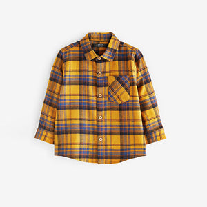 Yellow Long Sleeve Check Shirt (3mths-6yrs)