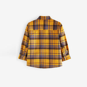 Yellow Long Sleeve Check Shirt (3mths-6yrs)