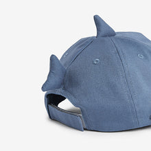 Load image into Gallery viewer, Blue Shark Cap (3mths-6yrs)
