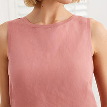 Load image into Gallery viewer, Dusty Pink Sleeveless Woven Mix Vest
