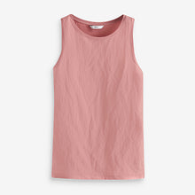 Load image into Gallery viewer, Dusty Pink Sleeveless Woven Mix Vest
