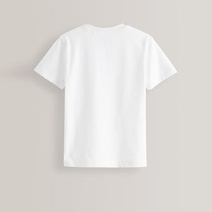 White Short Sleeve T-Shirt (3-12yrs)