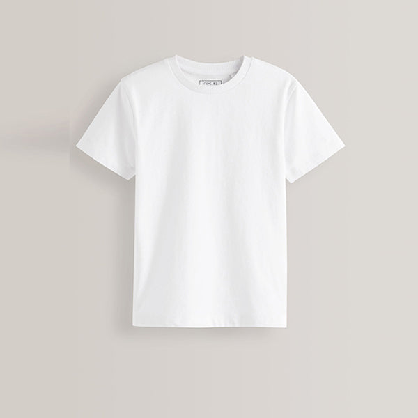 White Short Sleeve T-Shirt (3-12yrs)