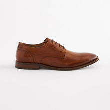Load image into Gallery viewer, Tan Brown Square Derby Shoes
