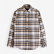 Load image into Gallery viewer, Tan Brown Check Oxford Shirt (3-12yrs)
