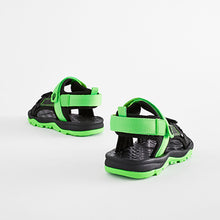 Load image into Gallery viewer, Lime Green Touch Fastening Strap Trekker Sandals
