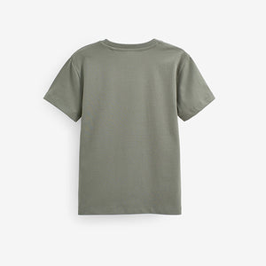 Khaki Green Short Sleeve T-Shirt (3-12yrs)