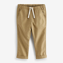 Load image into Gallery viewer, Tan Brown Linen Blend Pull-On Trousers (3mths-6yrs)
