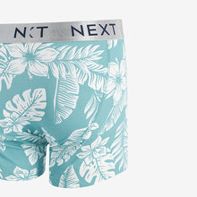 Load image into Gallery viewer, Blue Floral 8 Pack A-Front Boxers
