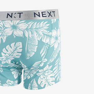 Blue Floral 8 Pack A-Front Boxers