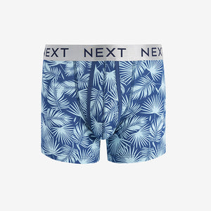 Blue Floral 8 Pack A-Front Boxers