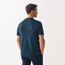 Load image into Gallery viewer, Navy Motorbike Script Print T-Shirt
