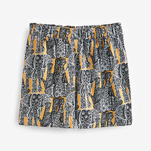 Load image into Gallery viewer, Black /Cream Elephant Cotton Pyjamas Short Set
