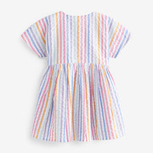 Load image into Gallery viewer, Rainbow Stripe Relaxed Dress (3mths-6yrs)
