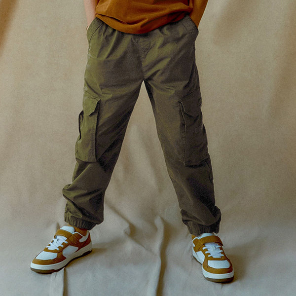 Khaki Green Cargo Trousers (3-12yrs)