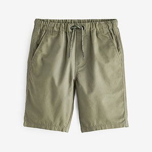 Khaki Green/Tan Brown Pull-On Shorts 3 Pack (3-12yrs)
