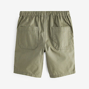 Khaki Green/Tan Brown Pull-On Shorts 3 Pack (3-12yrs)