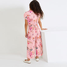 Load image into Gallery viewer, Pink Floral Print Jumpsuit (3-12yrs)
