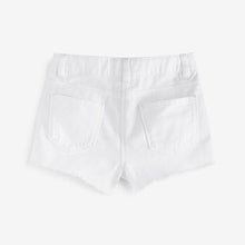 Load image into Gallery viewer, White Frayed Edge Shorts (3-12yrs)
