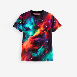 Space Galaxie All-Over Print Short Sleeve T-Shirt (5-12yrs)