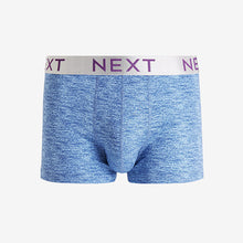 Load image into Gallery viewer, Blue Marl Hipster Boxers 4 Pack
