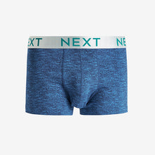 Load image into Gallery viewer, Blue Marl Hipster Boxers 4 Pack
