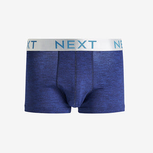 Blue Marl Hipster Boxers 4 Pack