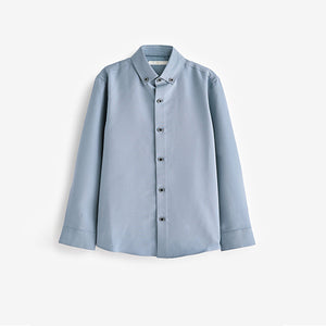 Blue Soft Touch Smart Long Sleeve Shirt (3-12yrs)