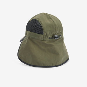 Khaki Green Legionnaire Mesh Hat (1-13yrs)
