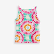 Load image into Gallery viewer, Pink Tie Dye Strappy Rib Vest (3-12yrs)
