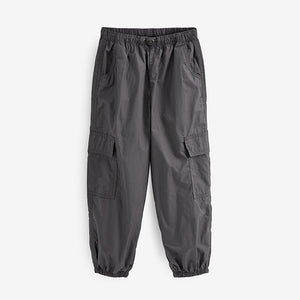 Charcoal Parachute Cargo Cuffed Trousers (3-12yrs)