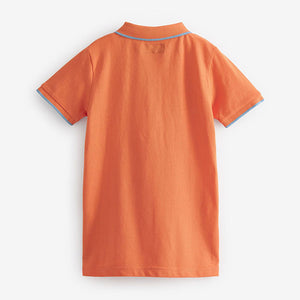 Orange Short Sleeve Polo Shirt (3-12yrs)