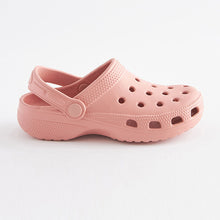 Load image into Gallery viewer, Rose Pink Clogs With Ankle Strap (Older Girls)
