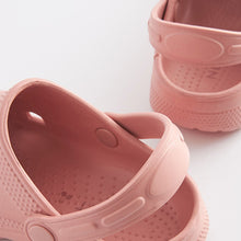 Load image into Gallery viewer, Rose Pink Clogs With Ankle Strap (Older Girls)
