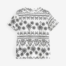 Load image into Gallery viewer, Monochrome Print Relaxed Fit Short Sleeve T-Shirt
