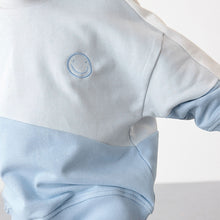 Load image into Gallery viewer, Light Blue Colourblock Sweatshirt And Shorts Set (3mths-6yrs)
