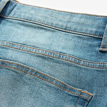 Load image into Gallery viewer, Light Blue Stretch Denim Shorts
