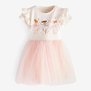 Pink Ballerina Tutu Skirt Dress (3mths-6yrs)