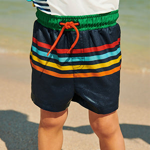 2-Piece Rash Vest And Shorts Set Navy/White Snorkel Croc (3mths-5yrs)