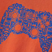 Load image into Gallery viewer, Orange Controller Short Sleeve Graphic T-Shirt (3-12yrs)

