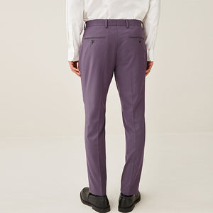Lilac Purple Motion Flex Stretch Suit Trousers