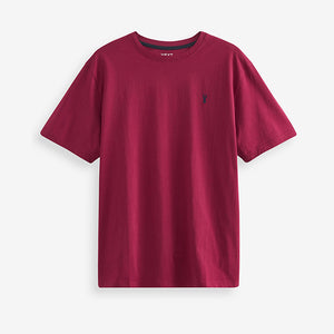 Burgundy Red/White/Grey /Black T-Shirts 4 Pack