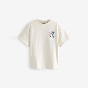 Ecru White Bears Oversized Graphic T-Shirt (3-12yrs)