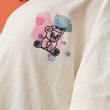 Load image into Gallery viewer, Ecru White Bears Oversized Graphic T-Shirt (3-12yrs)
