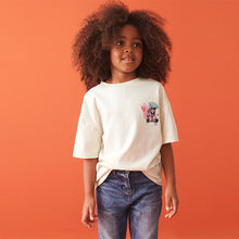 Load image into Gallery viewer, Ecru White Bears Oversized Graphic T-Shirt (3-12yrs)
