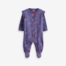 Load image into Gallery viewer, Red/Blue Baby Sleepsuit 4 Pack (0-18mths)
