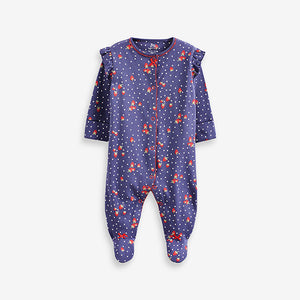 Red/Blue Baby Sleepsuit 4 Pack (0-18mths)